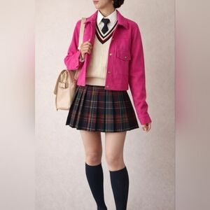 NWT EE:SOME Hot Pink Jacket Size Medium